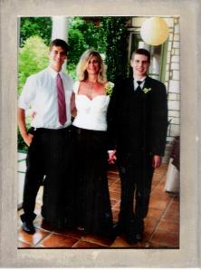 Me, with my boys, David and Joshua