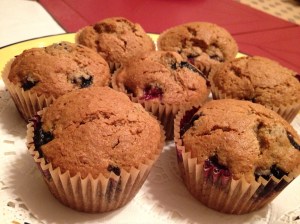 Blueberry Muffins - fresh and hot from the oven