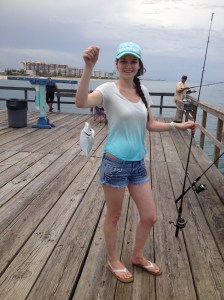 Colleen with her fish!